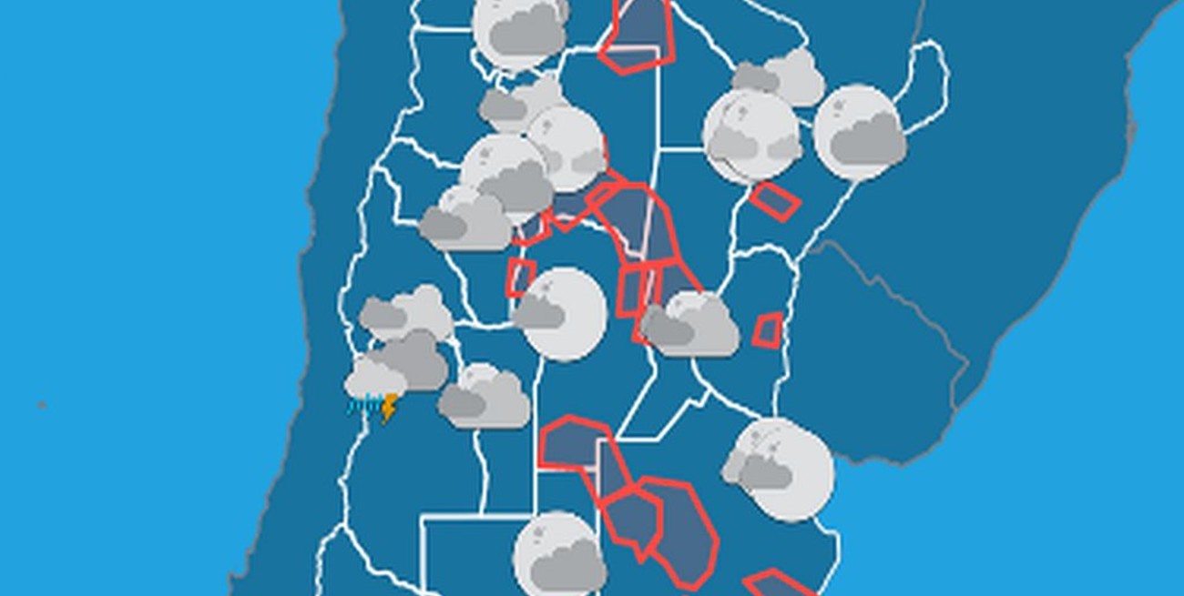 Hay 17 provincias argentinas bajo alerta meteorológico