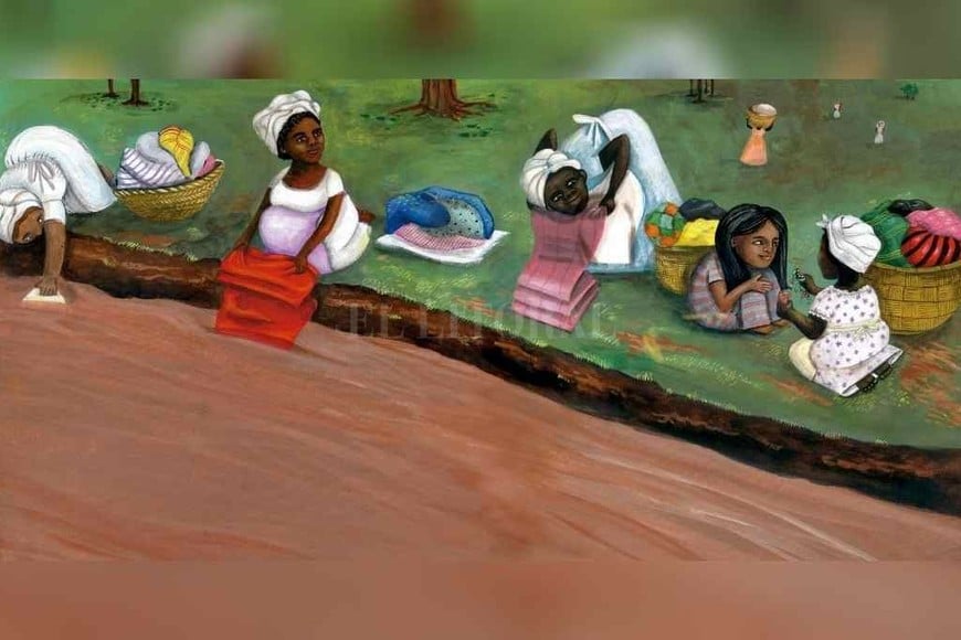 ELLITORAL_315762 |  :Ilustración: Romina Biassoni Un día en la vida de una niña esclava. Ese es el motor del texto que, por ahora, se comparte en la virtualidad.