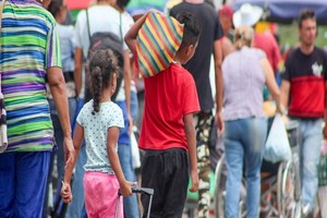 Erica Bohorquez() Images that show the crossing of Venezuelans passing the border with Cúcuta and embarking on a long road looking for a better future