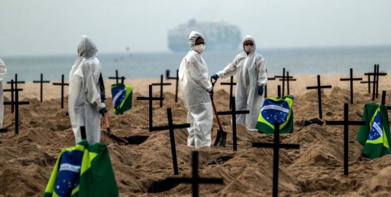 Brasil registró en las últimas 24 horas 1.312 nuevas muertes por coronavirus