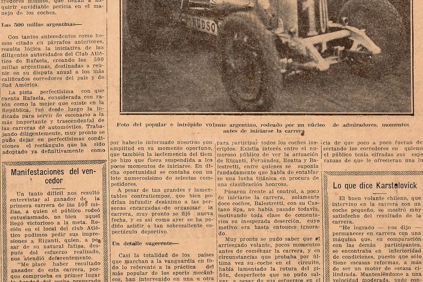 ELLITORAL_363257 |  Archivo El Litoral Crónica de la carrera reanudada un 29 de agosto.