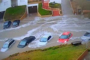 Gentileza Calles inundadas en Villa Gesell.