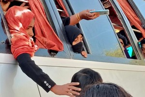 Reuters Despedida en el gigantesco campo de refugiados de Cox?s Bazar, en Bangladesh