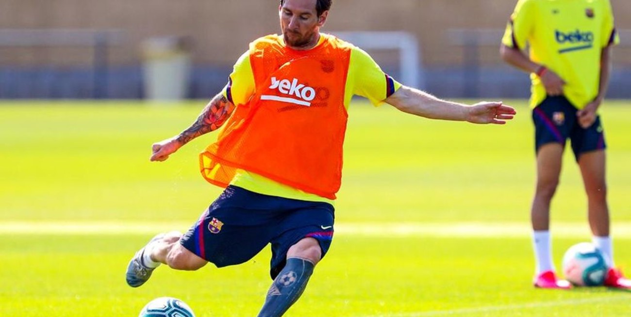 Messi y otros 13 jugadores del Barcelona se entrenaron este lunes