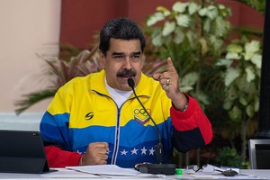 ELLITORAL_357026 |  Xinhua/Marcos Salgado (210212) -- CARACAS, 12 febrero, 2021 (Xinhua) -- El presidente venezolano, Nicolás Maduro, habla durante un acto por el Día de la Juventud, llevado a cabo en el Palacio de Miraflores, en Caracas, Venezuela, el 12 de febrero de 2021. Maduro encabezó el acto conmemorativo del Día de la Juventud llevado a cabo con motivo de la conmemoración del 207 Aniversario de la Batalla de La Victoria. (Xinhua/Marcos Salgado) (ms) (jg) (ra) (vf) (dp)