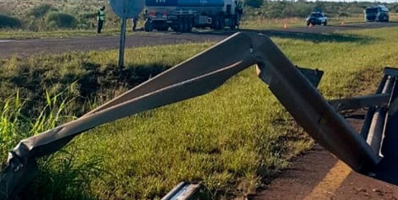 Milagro en la Ruta 14: un camión se cruzó de mano y no hubo heridos