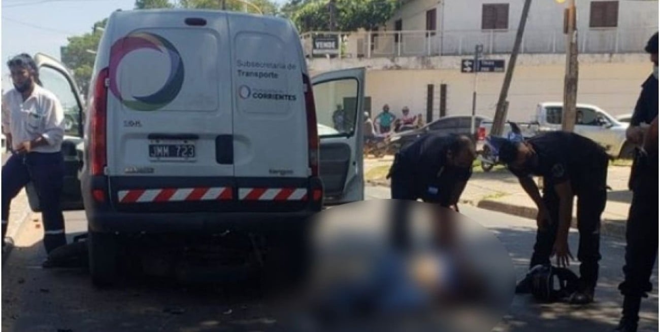Corrientes: murió tras chocar con una camioneta municipal