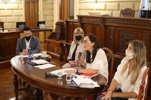 ELLITORAL_340440 |  Gentileza Fue clave para la media sanción una reunión en el Senado de la que participó la ministra Erika Gonnet. El senador radical Lisandro Enrico (General López) expuso las modificaciones.