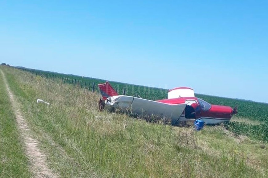 ELLITORAL_327423 |  Archivo El Litoral El 22 de febrero de 2020, una avioneta que traía droga proveniente de Paraguay quedó enredada entre los alambrados en un campo situado en el departamento San Justo.
