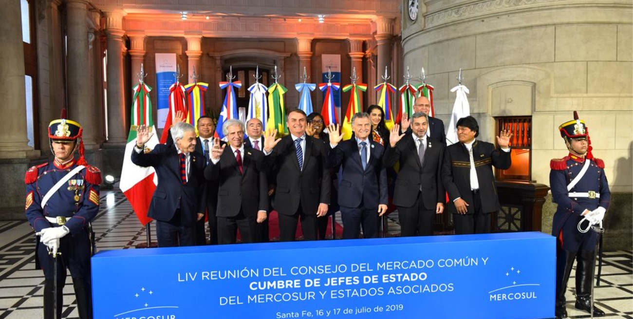 Cumbre del Mercosur: la foto oficial de los presidentes 
