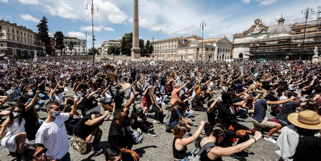 Miles de europeos realizaron protestas en solidaridad con las manifestaciones antirracistas de EEUU