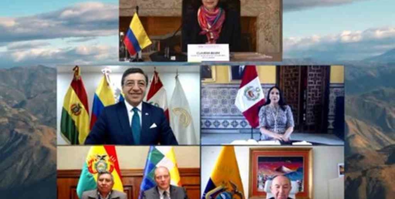 Bolivia, Colombia, Ecuador y Perú firmaron la "Carta Ambiental" 