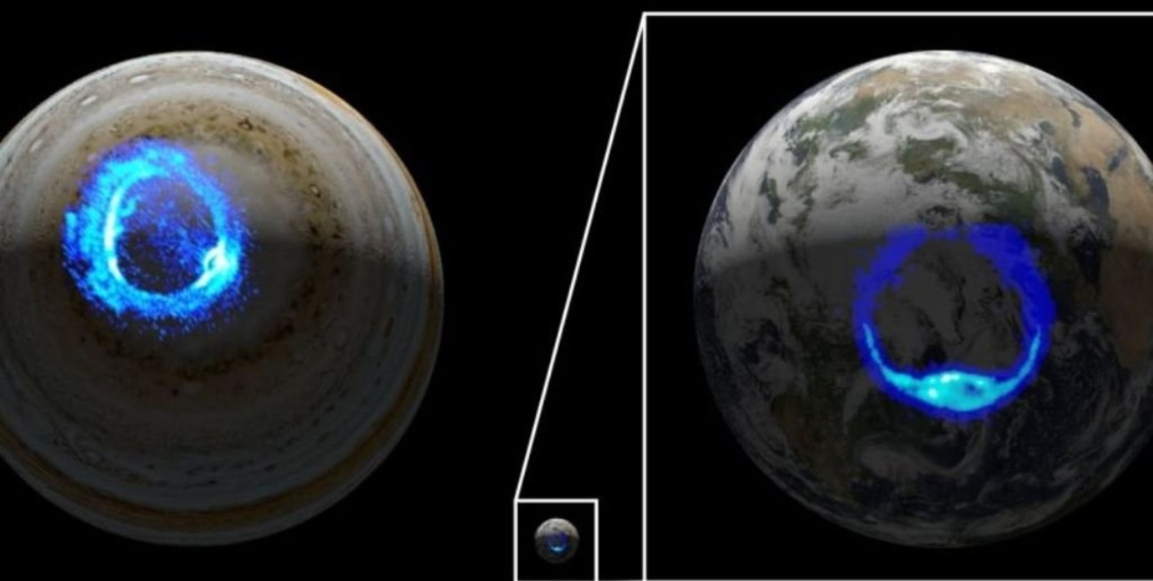 Sonda Juno de la NASA, revela luces en Júpiter