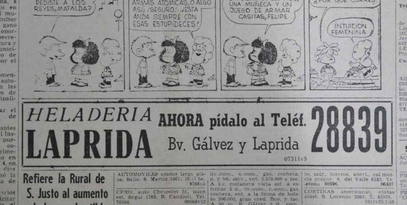 Mafalda llega al interior del país de la mano de El Litoral