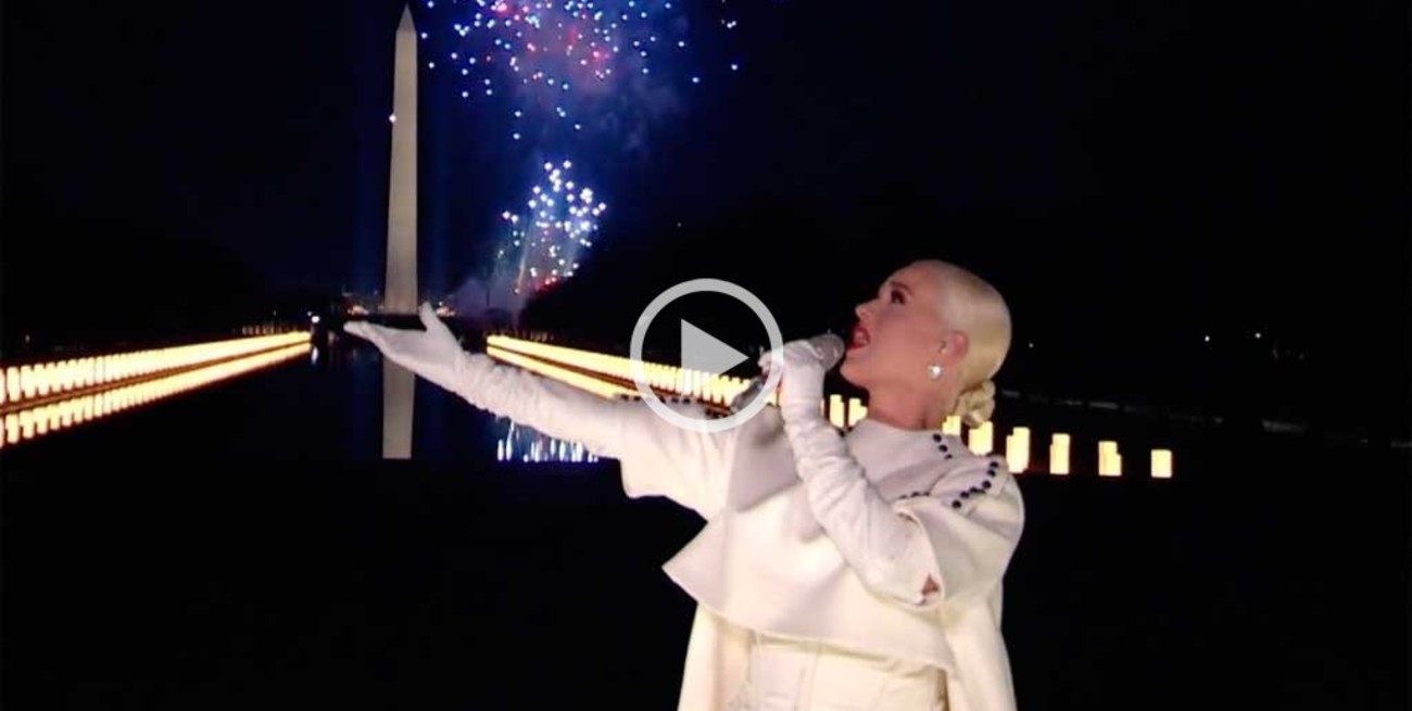 Video: así fue el espectacular cierre de Katy Perry de los actos de asunción de Biden