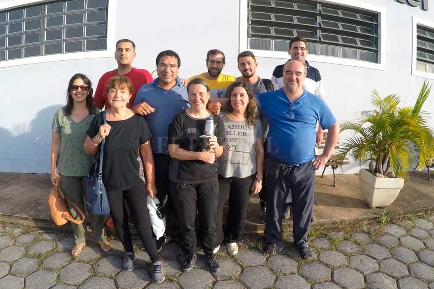 ELLITORAL_304751 |  Gentileza APAC El grupo de santafesinos que viajó a Brasil para conocer el sistema en profundidad.