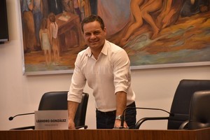 ELLITORAL_275994 |  Flavio Raina Al frente. González comandará las sesiones del Concejo durante 2020.