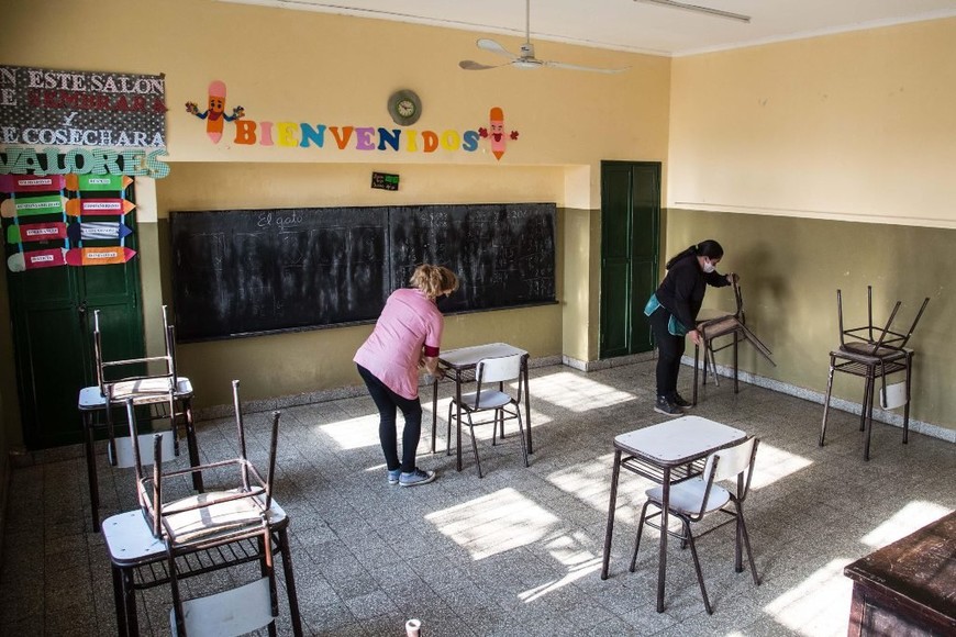 ELLITORAL_341954 |  Archivo. Con la posibilidad del regreso a las aulas, pasan a primer plano cuestiones estructurales y deficiencias que en otras instancias no eran tan decisivas.