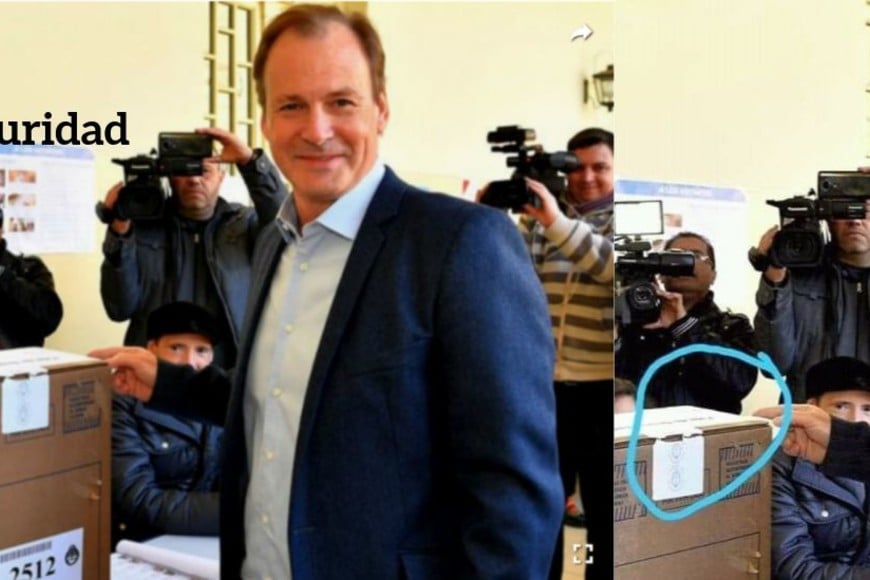 ELLITORAL_258310 | Imagen comparativa de la foto publicada por el medio El Entre Ríos y la viralizada en redes sociales.