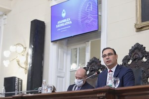 ELLITORAL_359521 |  Gentileza Gustavo Valdés, gobernador de Corrientes, en el discurso inaugural