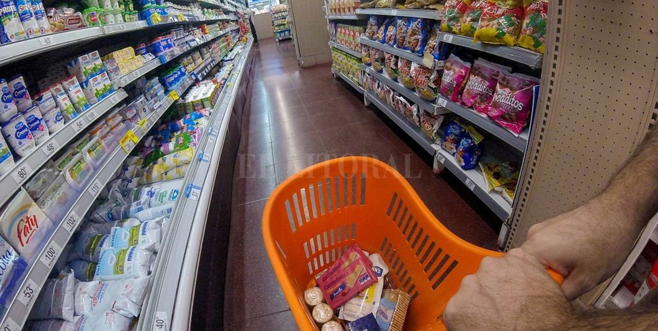 En supermercados se vendió un 2,2% menos