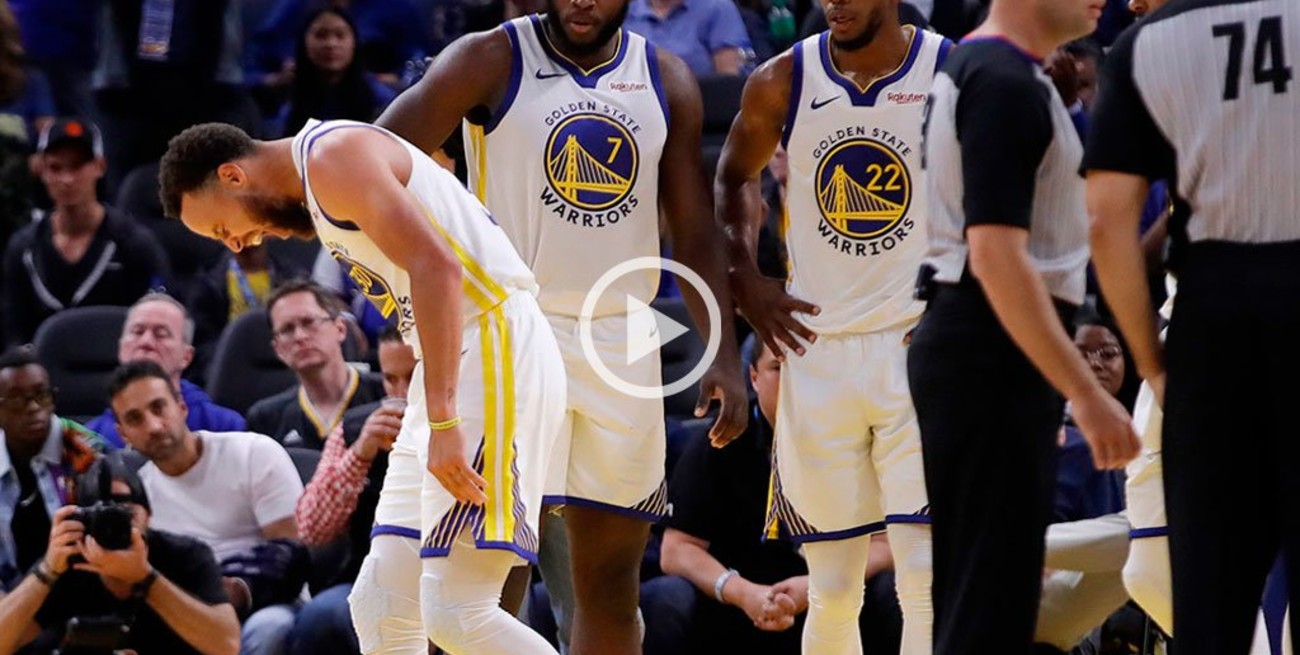 Video: Así fue la lesión de Curry