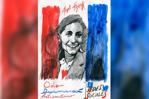ELLITORAL_265329 |  Ilustración Lucas Cejas. El mensaje de amor de Ana Frank, la niña que relató en un diario íntimo su supervivencia durante el Holocausto, debe pervivir en tiempos de ataques antisemitas por redes sociales.