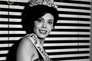 Captura digital Norma Cappagli cuando ganó el tradicional concurso de belleza.