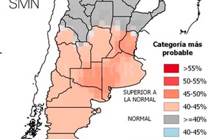 ELLITORAL_349246 |  SMN Se prevén temperaturas elevadas para la provincia, superiores a las normales.