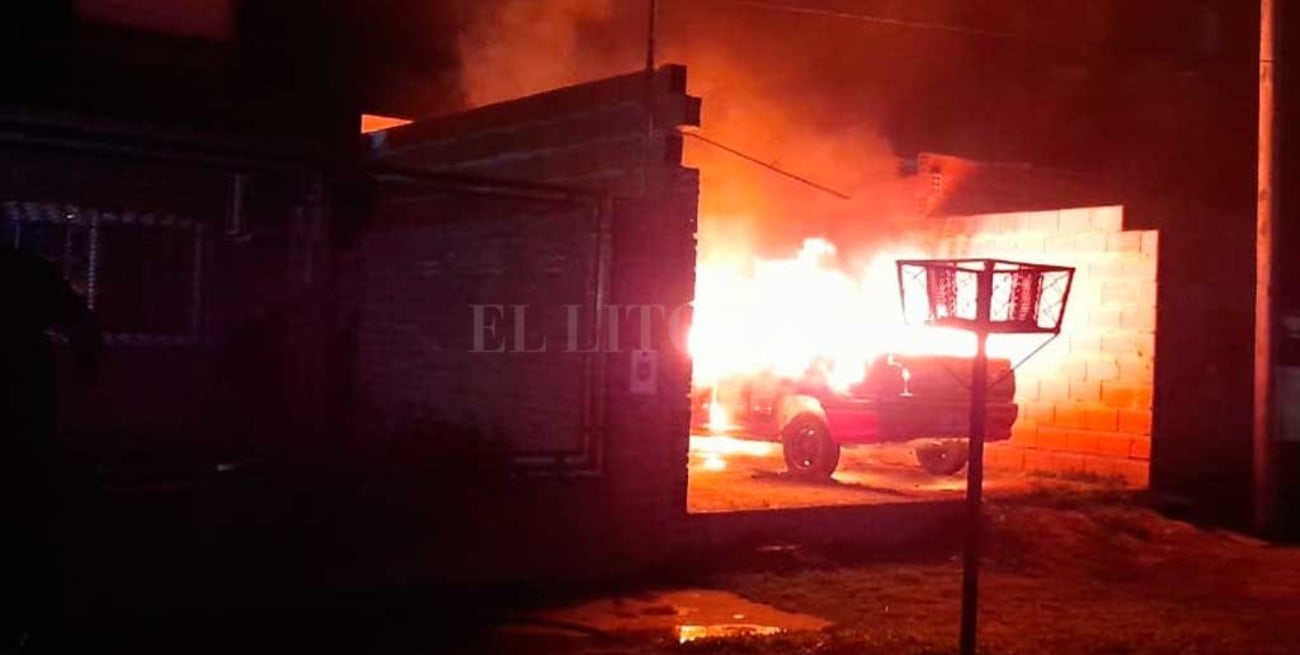 Se incendió un auto en Santo Tomé