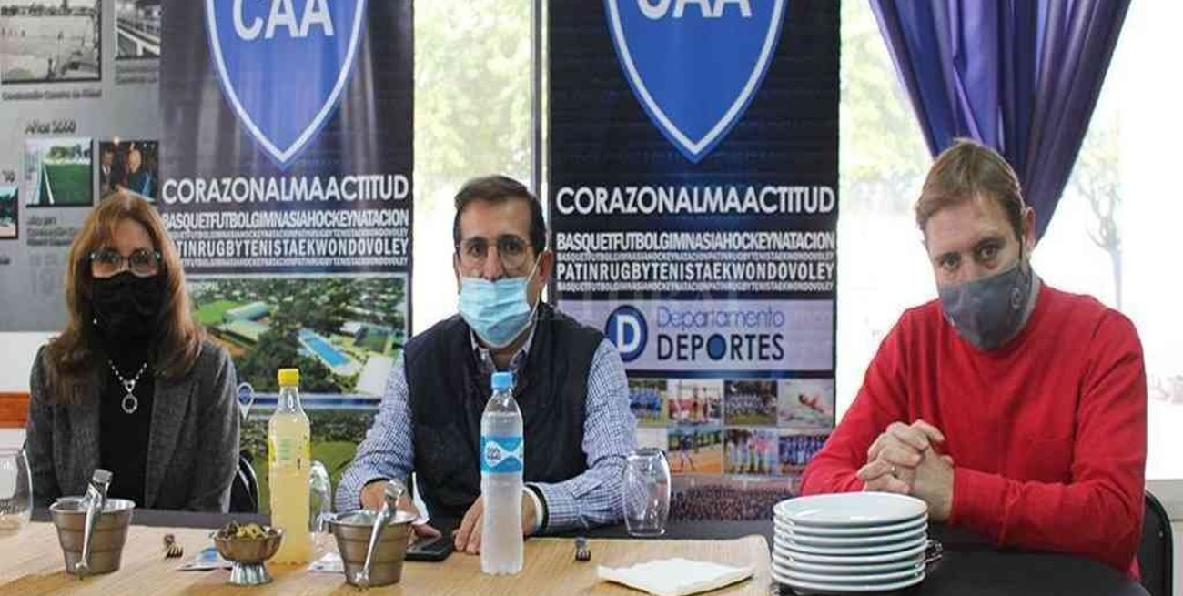 Cornaglia y Giaccone conformaron una mesa de trabajo con todos los clubes del departamento Belgrano