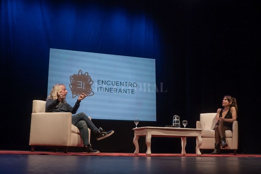 ELLITORAL_403922 |  Gentileza Gus Arrellaga Nancy Giampaolo actuó como disparadora de elementos biográficos y artísticos y, con la gimnasia de los encuentros anteriores, supo abordar algunos aspectos que no quería que falten.