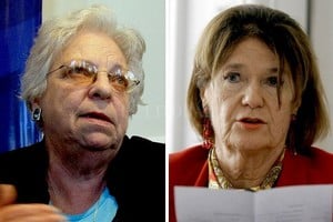 Archivo El Litoral Carmen Argibay y Elena Highton de Nolasco.