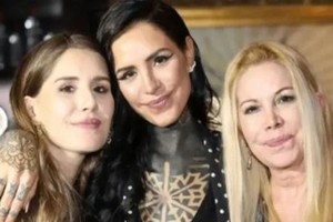 Captura de pantalla Soledad Aquino y sus hijas, Micaela y Candelaria Tinelli