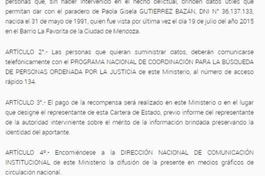 ELLITORAL_333447 |  Gentileza La resolución publicada en el Boletín Oficial de hoy.
