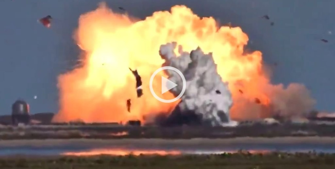 Video: explotó el nuevo prototipo de cohete de SpaceX durante el aterrizaje