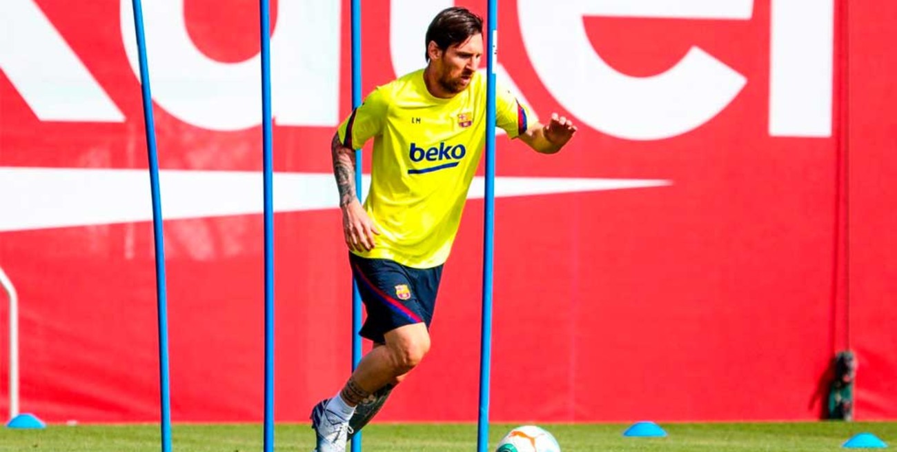 Barcelona, con Messi, retornó a las prácticas