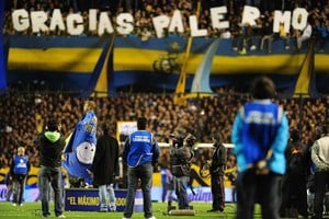 ELLITORAL_382921 |  Télam. La parcialidad  xeneize  adoptó a Palermo como un verdadero ídolo del club.