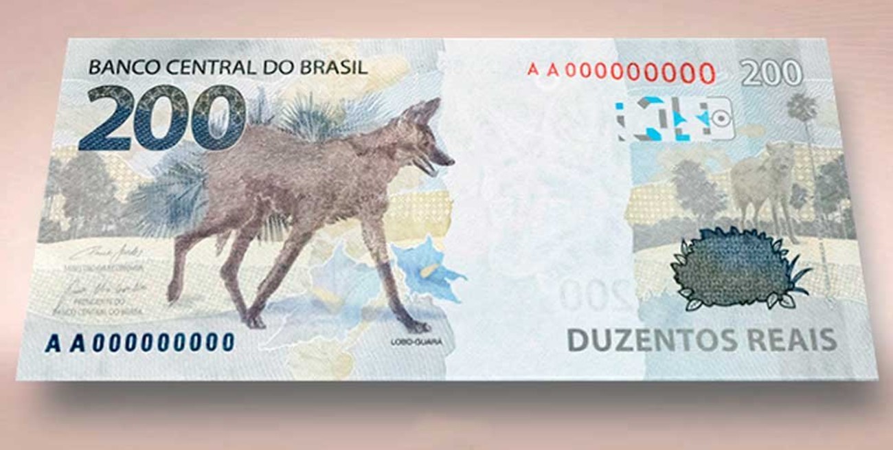 Brasil lanza el billete de 200 reales con un aguará guazú