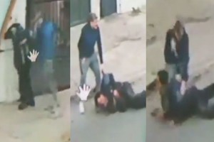 ELLITORAL_386461 |  Noticias Argentinas Capturas de pantalla de las cámaras de seguridad que muestran el asesinato.