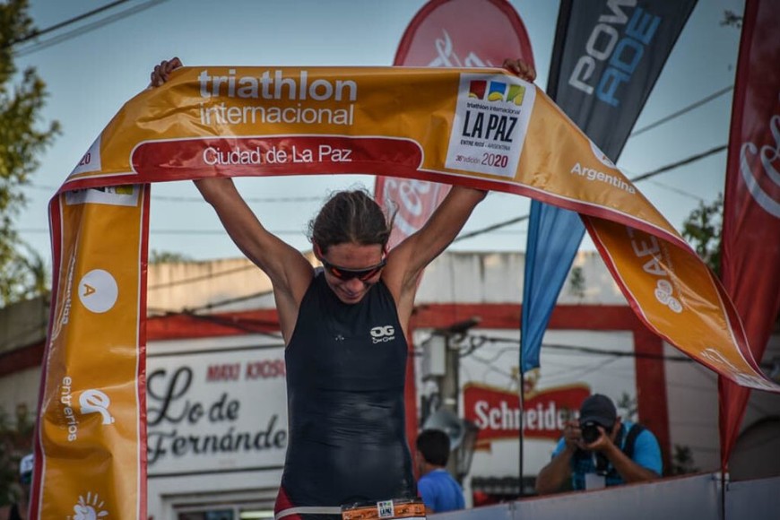 ELLITORAL_281155 | Gentileza de www.trialapaz.com Mame Antille, la santafesina que se quedó con el primer puesto de la general de mujeres.