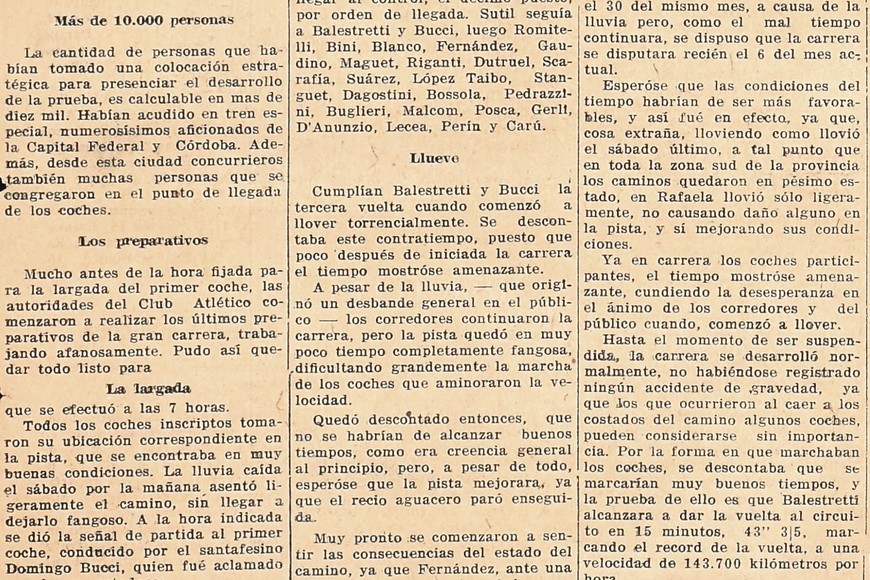 ELLITORAL_363258 |  Archivo El Litoral Crónica de la carrera suspendida por lluvia el 7 de junio.
