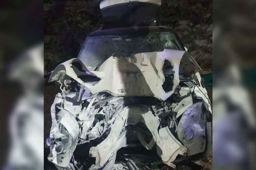 ELLITORAL_395899 |  Gentileza Así quedo el Mini Cooper tras el fatal accidente.