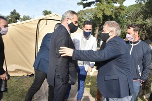 Guillermo Di Salvatore Rossi y Mirabella en un acto en Santa Fe meses atrás.