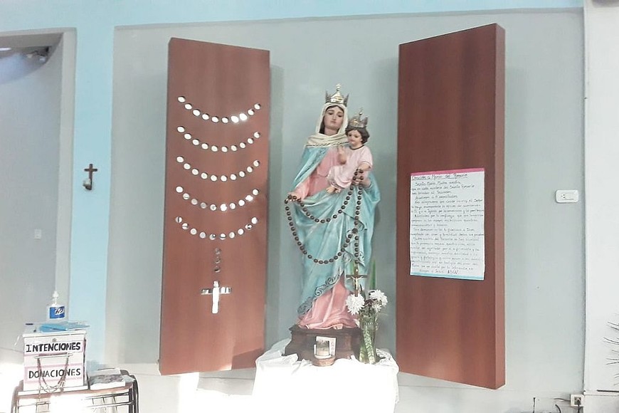 ELLITORAL_399001 |  Gentileza La réplica que está en la Parroquia San Nicolás de Bari tiene 1,70 metros y 97 centímetros de contorno.