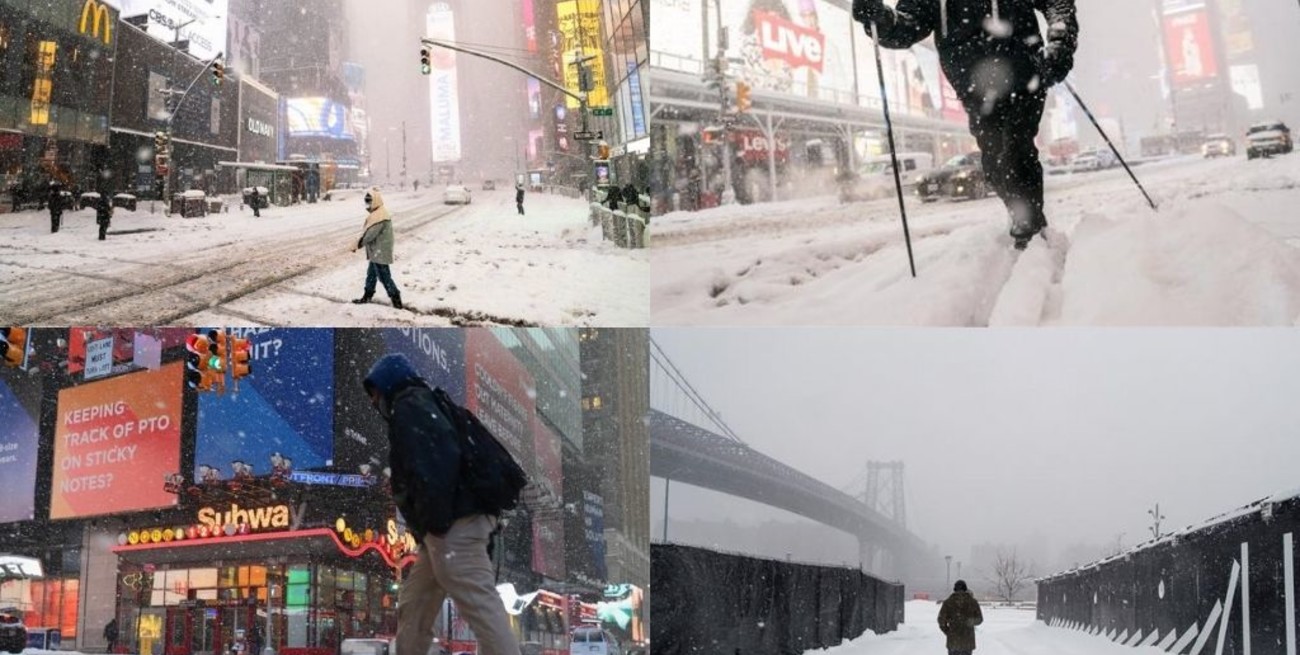 Nueva York en estado de emergencia por una tormenta de nieve que podría ser la más grande de la historia