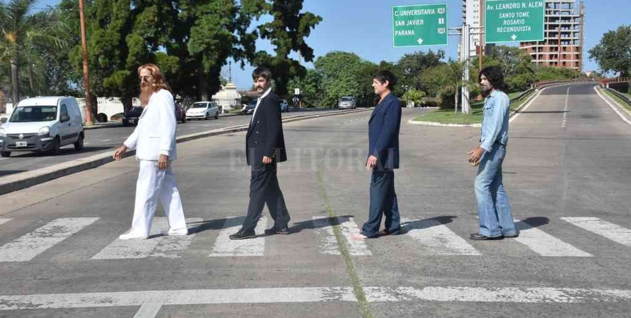  "The Beatles" se sumaron en Santa Fe a una campaña por la prevención de accidentes