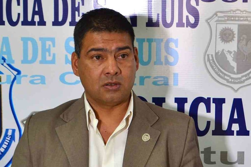 ELLITORAL_345349 |  Gentileza El jefe de la Unidad Regional I de la Policía de San Luis, Hernán Soloa.
