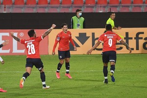 ELLITORAL_377380 |  Télam/Ramino Gómez Buenos Aires:  Independiente venció  a Bahía, de Brasil, 1 a 0 en un partido que puede resultar determinante para su clasificación a los octavos de final de la Copa Sudamericana.   Foto: Ramiro Gomez 18/05/2021