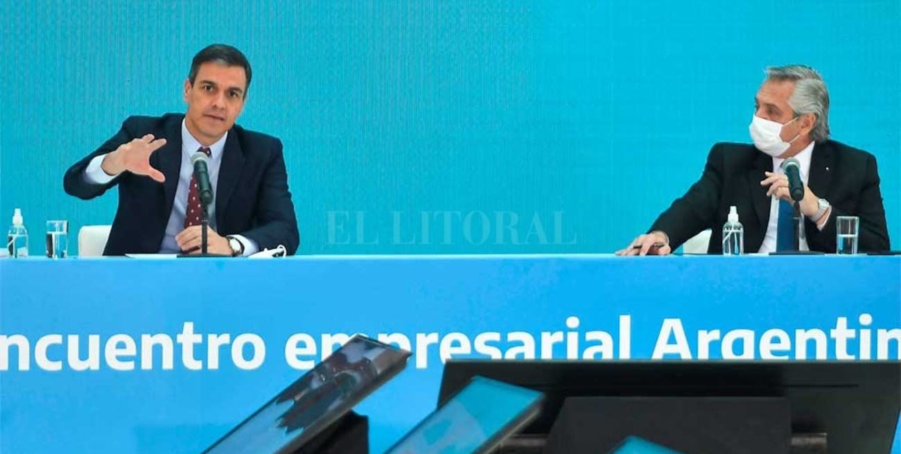 Sánchez reiteró el apoyo de España a la Argentina frente al FMI
